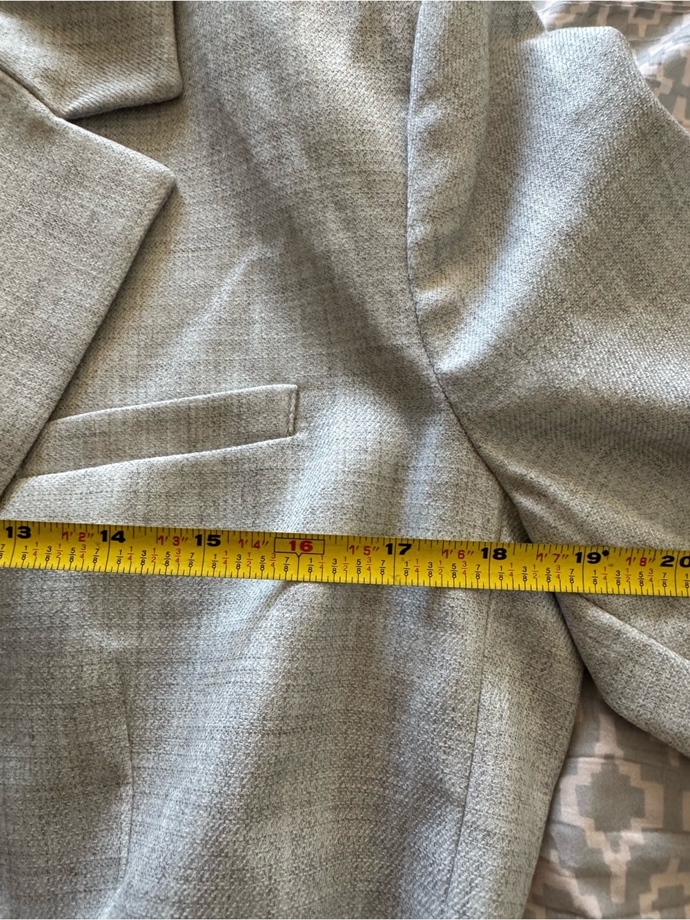 NWT - Zara Light Grey Tailored Blazer Jacket (Size XL) - Picture 11 of 15